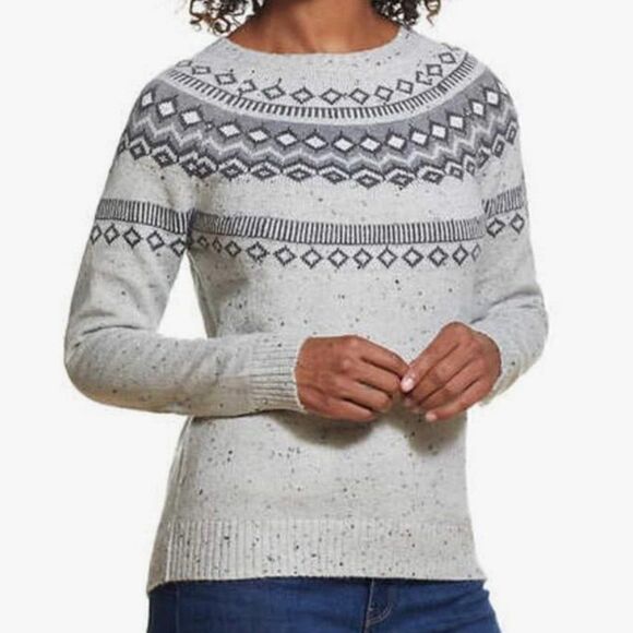 Weatherproof Vintage Ladies' Fair Isle Sweater - Picture 1 of 8